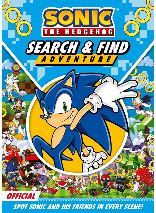 Sonic the Hedgehog Search & Find Adventure: New for 2025! Look for Sonic and his friends on every action-packed spread! The perfect gift for kids aged 5, 6, 7, 8, 9
